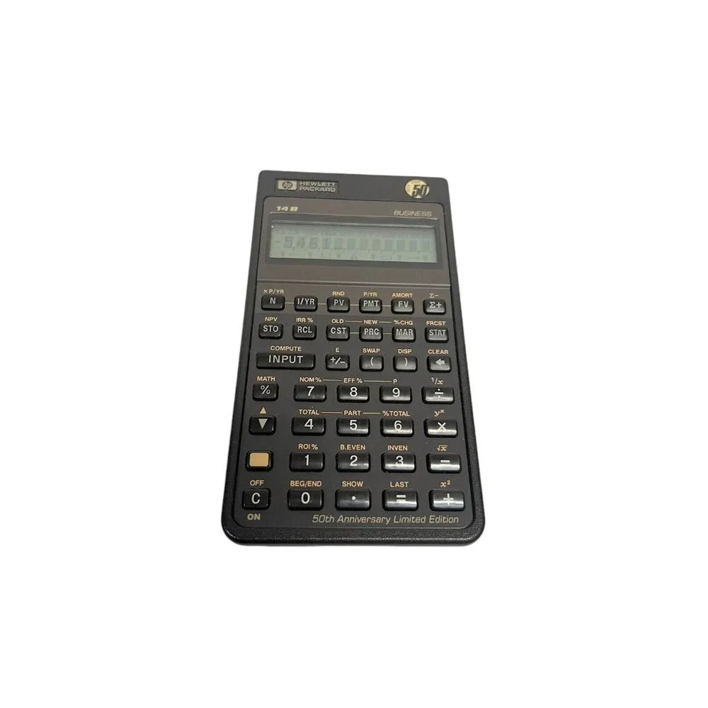USA Vintage 1987 Hewlett Packard HP-14b Financial Business Calculator 50th anniv